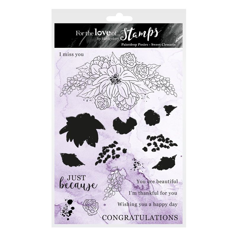 For The Love Of Stamps - Set de tampons A5 Clématite Douce