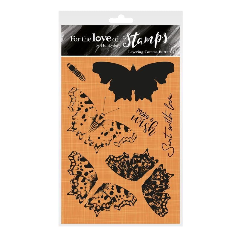 Pour l'amour des timbres - Papillon virgule à couches multiples