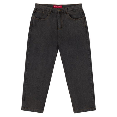 Pantalons en denim Loviah 'OG' Baggy 5 poches - Lavage à l'acide noir
