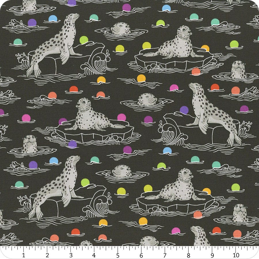 Tula Pink - Gray Work -Seal the Deal - Carbon - PWTP259-CARBON — Cottage Quilting Ltd.