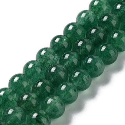 Green Strawberry Quartz  Gemstone Bead