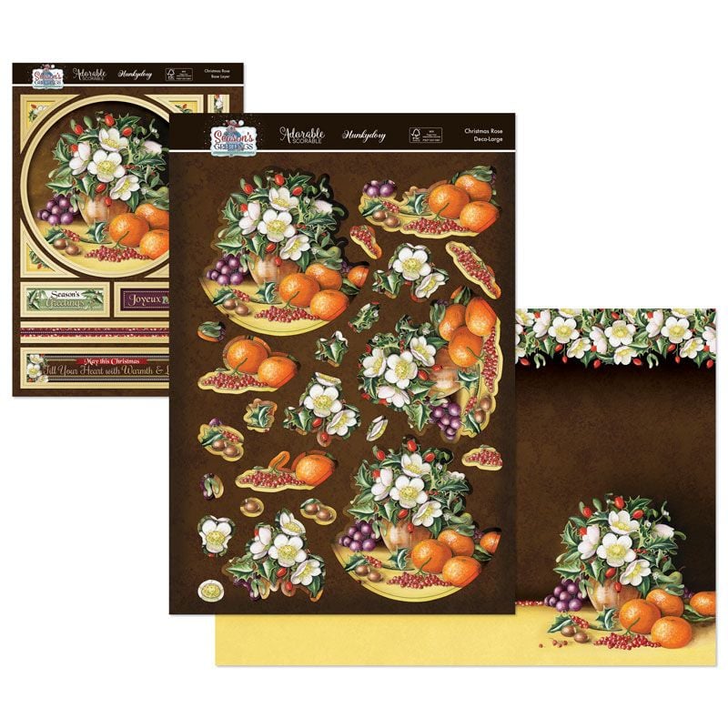 Season's Greetings Deco-Large Set - Christmas Rose — Ecstasy Crafts