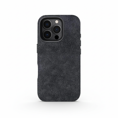 Grey Alcantara Case For iPhone 16 Pro