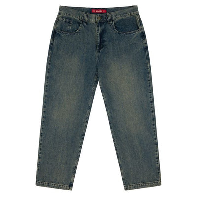 Pantalons en denim Loviah 'OG' Baggy 5 poches - Lavage enzyme pin
