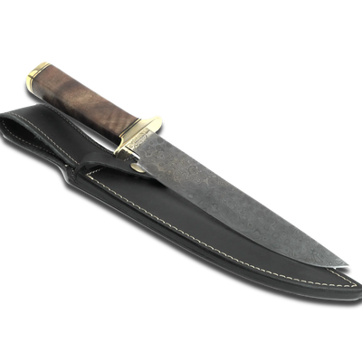 Couteau Bowie Ginza Steel Haruto-III - Lame de 9" avec étui en cuir