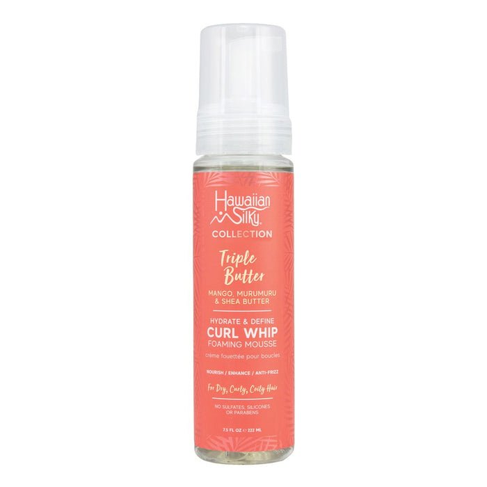 HAWAIIAN SILKY Triple Butter Hydrate & Define Mousse Fouettée pour Boucles 213g