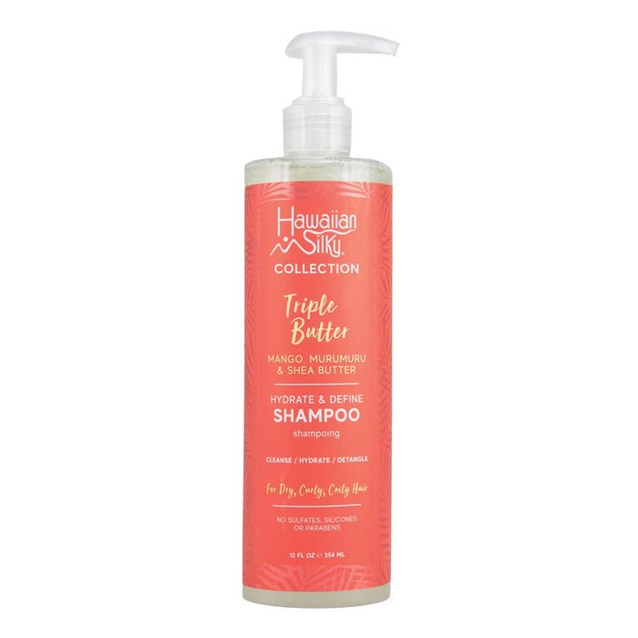 HAWAIIAN SILKY Triple Butter Hydrate & Define Shampoo 12OZ