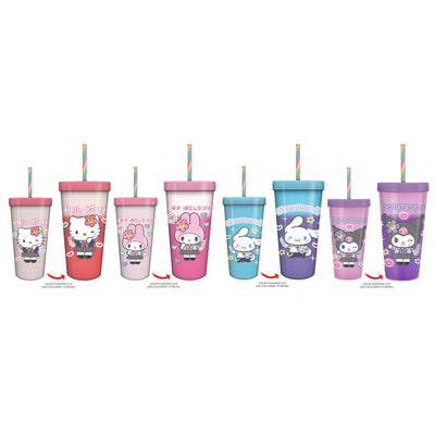 Hello Kitty Kogyaru 90s Color-Changing Tumblers, 4pk 24oz