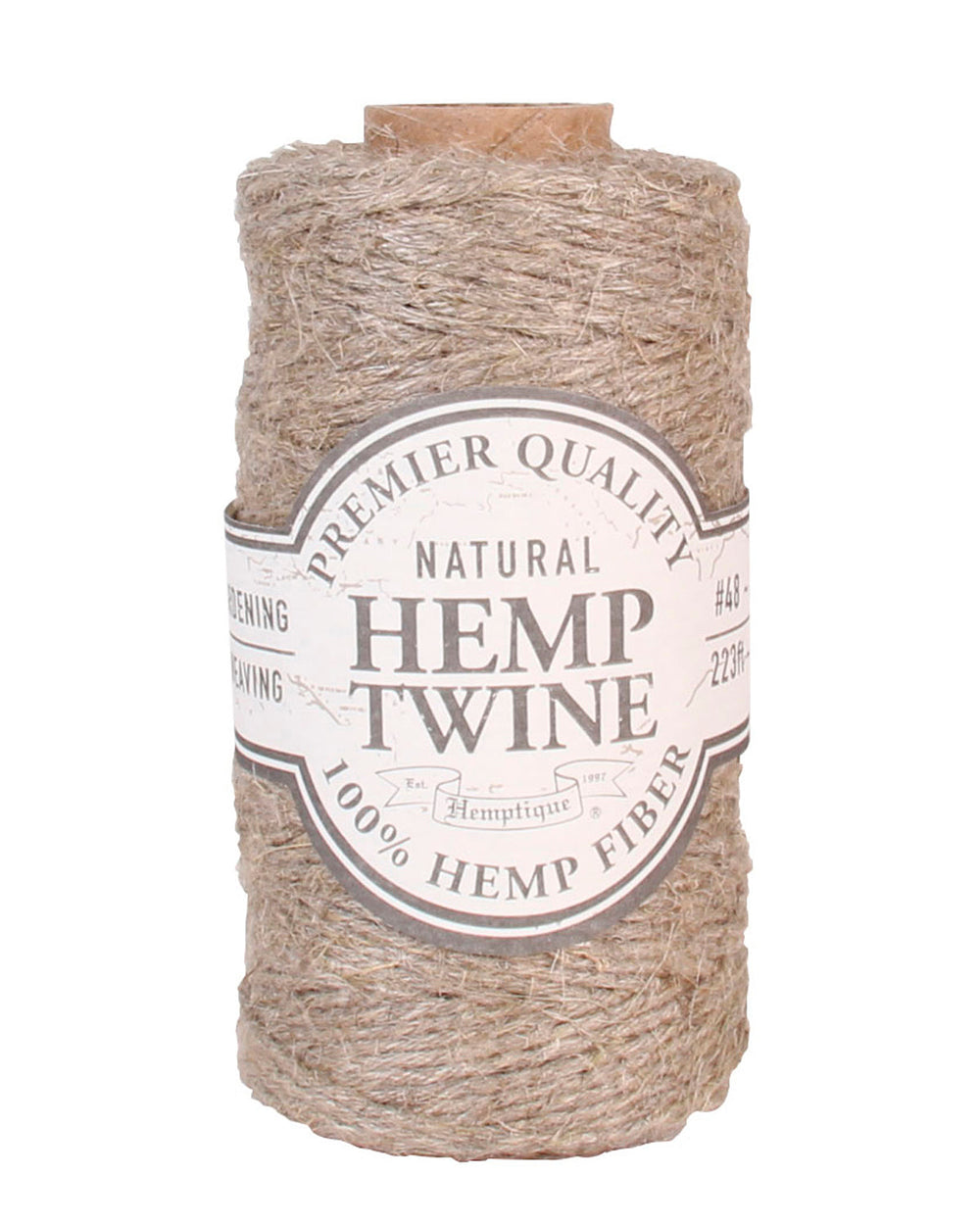 Hemptique #48 Bobine de fil de chanvre rustique 100G