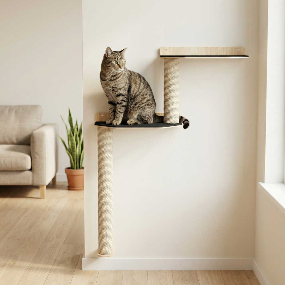 Wall Mounted Cat Scratcher Parkour