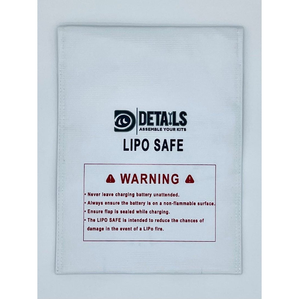 Sac de sécurité pour batteries LiPo Hobby Details (Blanc)