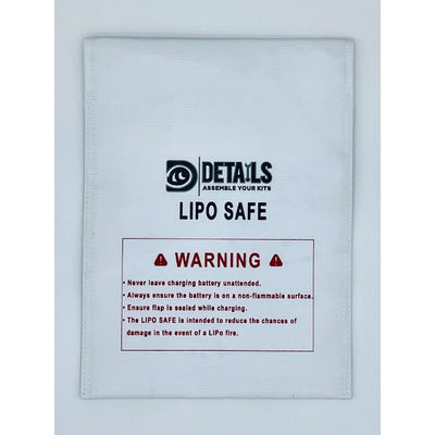 Sac de sécurité pour batteries LiPo Hobby Details (Blanc)