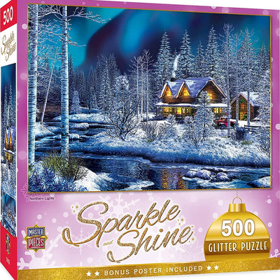 Puzzle Signature des Fêtes « Aurores Boréales » 500 mcx