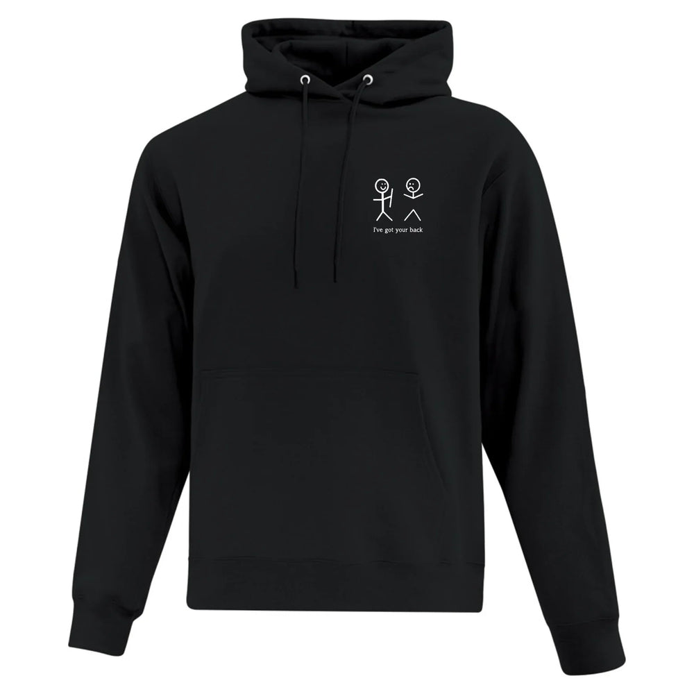 Embroidered "I got your back" Hoodie