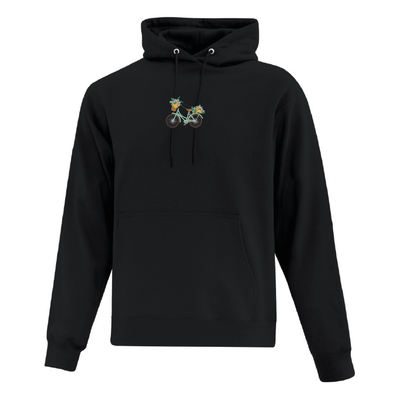 Hoodie Floral Bike brodé