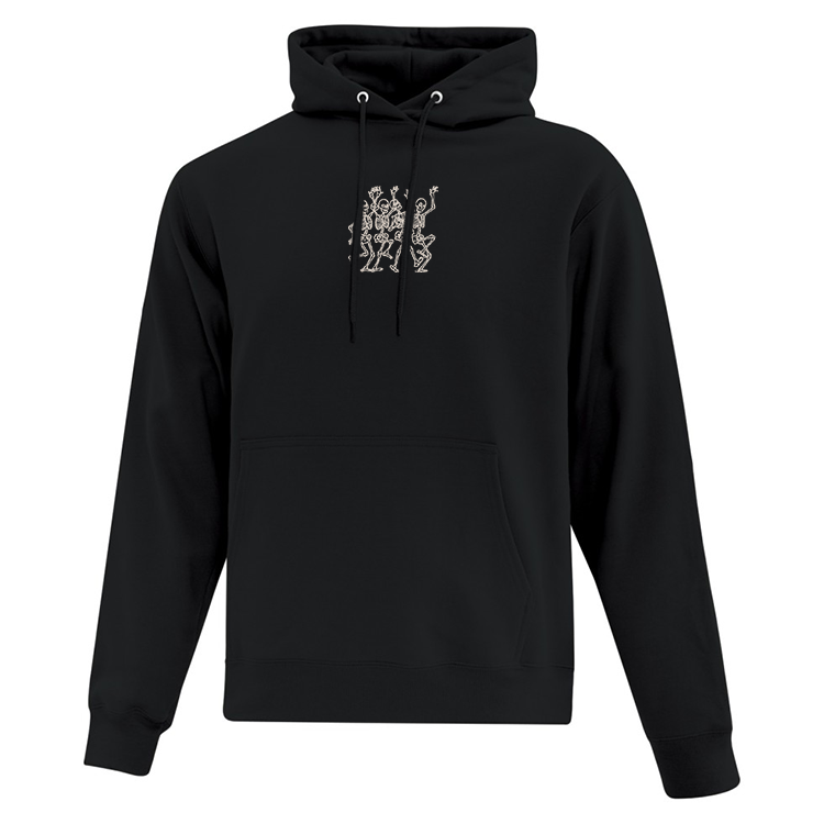 Hoodie Dancing Skeletons brodé