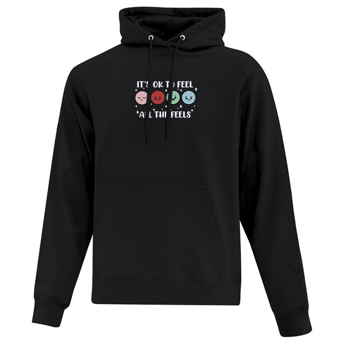 Embroidered "Feel all the Feels" Hoodie