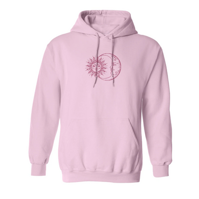Embroidered Sun and Moon Hoodie
