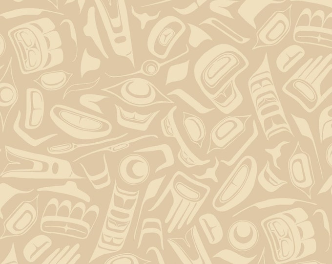 Découvrez Canada Pacific Northwest par Robert Kaufman - Native Spirit - Crème Clair