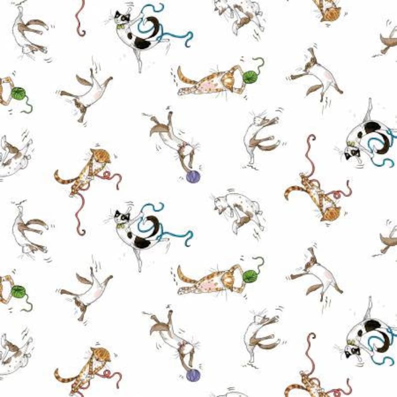 Clothworks Y3188-1 Blanc - Having A Ball