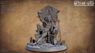 Baal sur son trône - Artisan Guild | Pin Up | Pinup | Boss | Tiefling | PNJ | Sexy | Homme | DnD | Pathfinder | Chasseurs de démons | Fantaisie