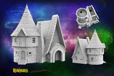 Realm of the Twin Scholars - Magic and Mages set - Medieval Tabletop Terrain for your DnD/Pathfinder/TTRPG and Wargaming setup!