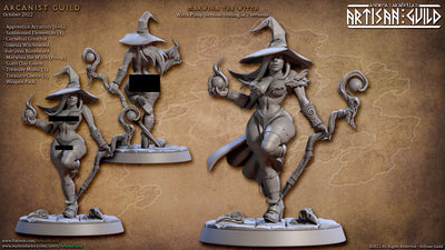 Marwina la Sorcière - Artisan Guild | Magicien | Sorcier | Sorcière | Humain | Elfe | Magie | Lanceur | Sorcier | Pinup | DnD | Pathfinder