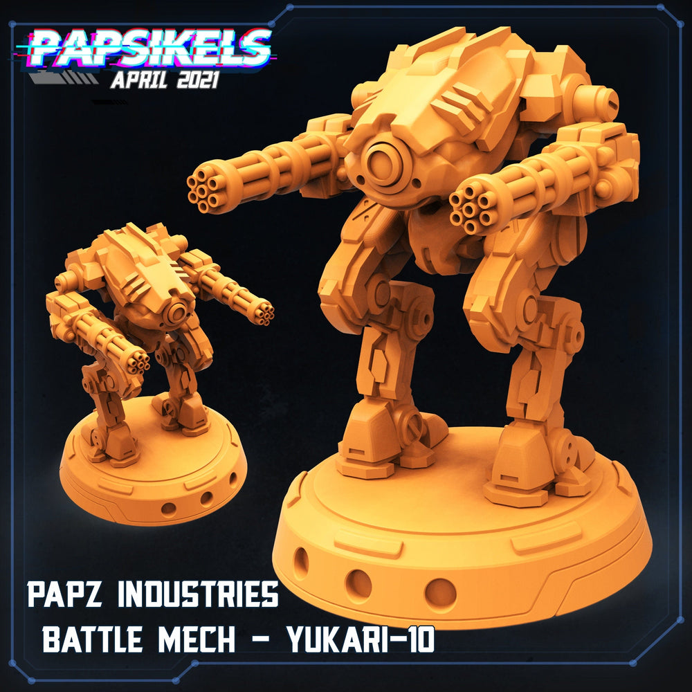 PAPZ Industries Battle Mech Yukari - Papsikels | Cyberpunk | Scifi | Sci-fi | 32mm | Robot | Mechanical | Wargaming | Mech
