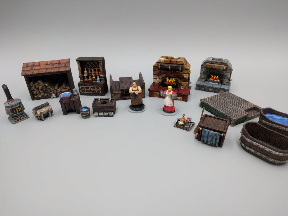 Inn and Tavern Scatter Set 1 - Heroes Hoard | DnD | Tabletop Terrain | Medieval | Scenery | 32mm | Pathfinder | TTRPG | Wargaming | Bar