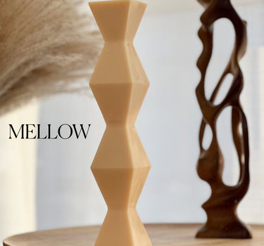 ZigZag Soy Wax Candle: Geometric Home Decor