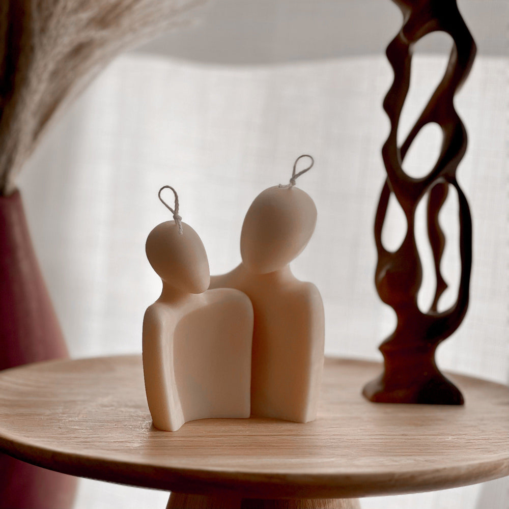Handmade Couple Soy Candle Set | Romantic Home Decor