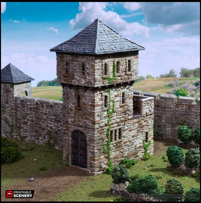 Porte du Roi - King and Country, DnD, Pathfinder, 15mm, 28mm, 32mm, décor de jeu de guerre, décor de table D&D château médiéval