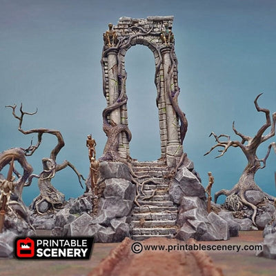 The Shadow Gate - Shadowfey Wilds, DnD 5E, Pathfinder 2E 15mm, 28mm, 32mm, wargaming terrain, scatter scenery, D&D