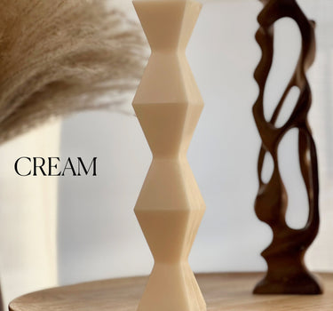 ZigZag Soy Wax Candle: Geometric Home Decor