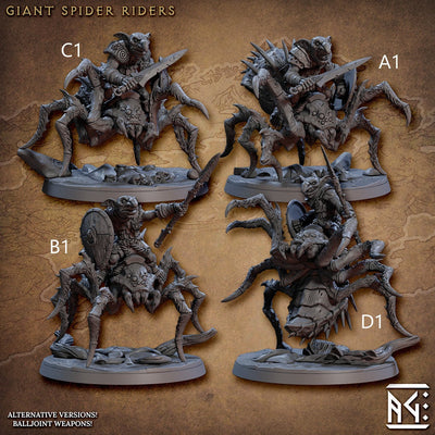 Cavaliers d'araignées géantes - Gnomes de l'Artisan Guild Faldorn | Monstre | Fantaisie, DnD | Gnome | Guerrier | Archer | Monté | Marais | Mêlée | Distance
