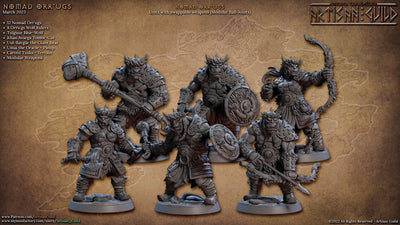 Nomad Orr'ugs - Artisan Guild | Créature | Fantaisie | DnD | Pathfinder | Orc | Demi-Orc | Guerrier | Rôdeur | Plaines | Steppe | Barbare |