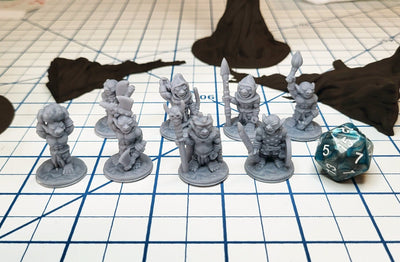 Goblin Tribe - DnD mini pack | Fat Dragon Games | Beastmen | Orc | Plains | Cave | ttrpg | goblinoid | set | 5e | pathfinder 2e | 28mm