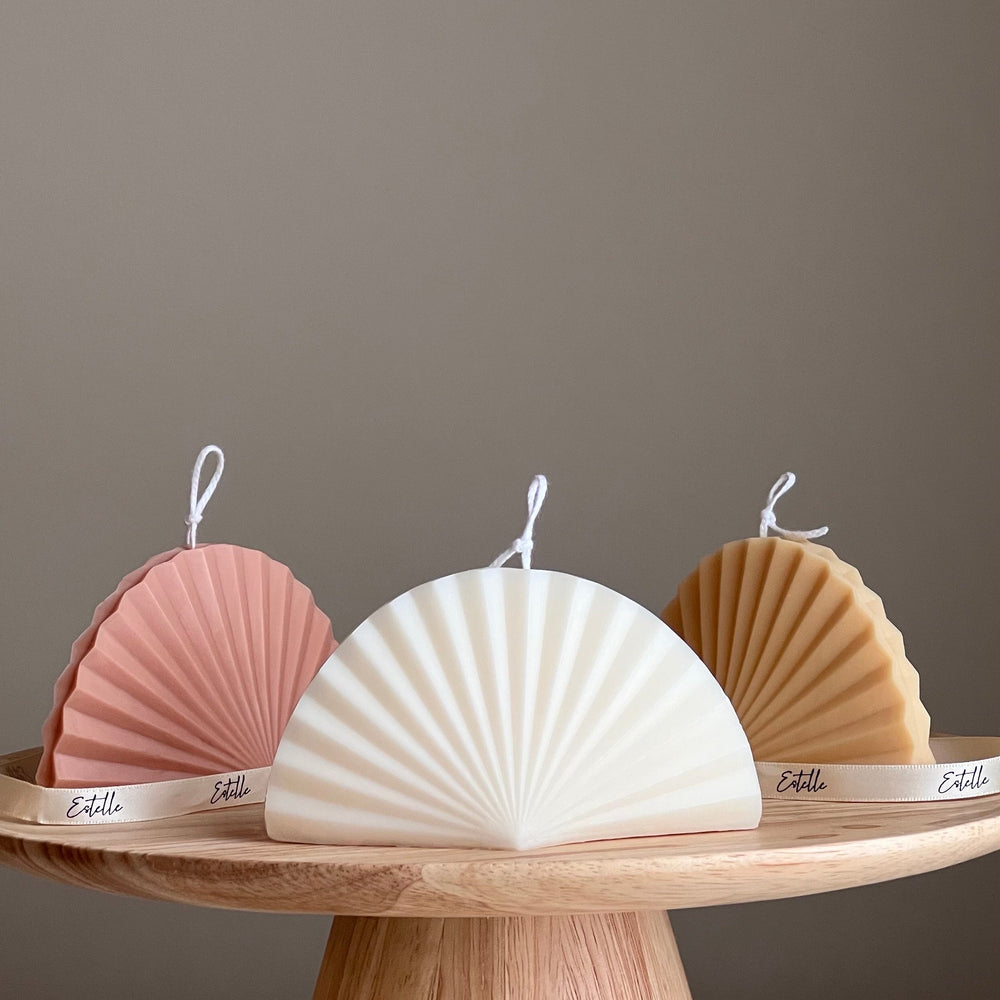 Origami Shell Soy Wax Candle | Home Decor