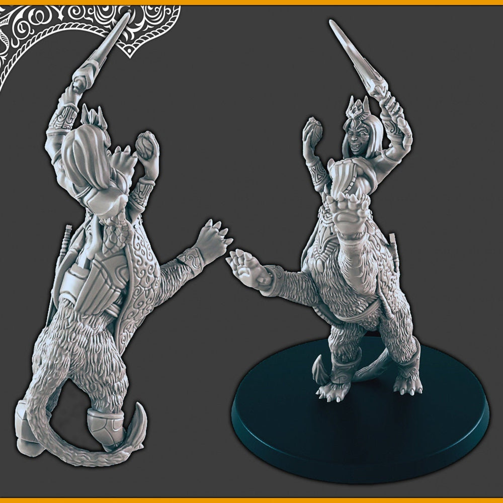 Lamia - DND mini, EC3D Scorching Sands, Desert Miniatures | Cat | Pyramid | Oasis | Eastern | Arabian | Sand | Large | Boss | Legendary