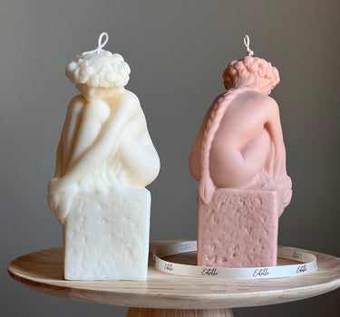 Sculptural Woman Bust Candle | Soy Wax Statue Candle