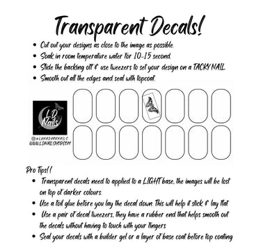 Gothic Hearts Decals