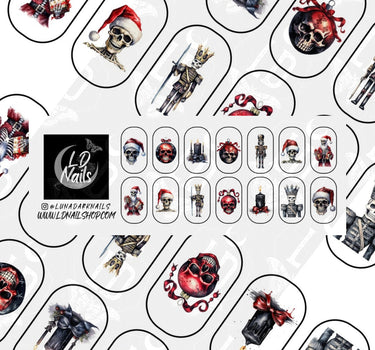 Skeleton Christmas Decals