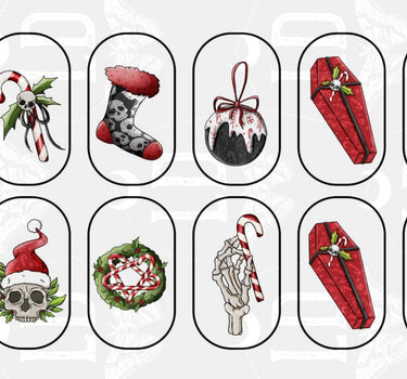 Spooky Christmas Decals