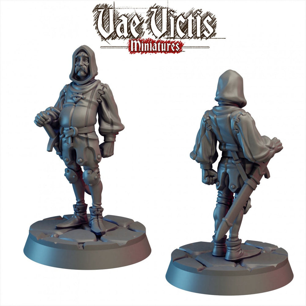Tired Old Guard 28/32mm mini - Vae Victis | DnD | Townsfolk | Fighter | Human | Pathfinder | TTRPG | Male | Frostgrave | Monster