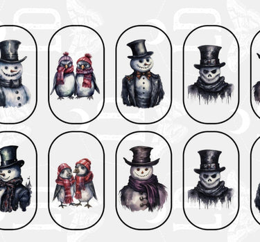 Scary Snowmen Decals
