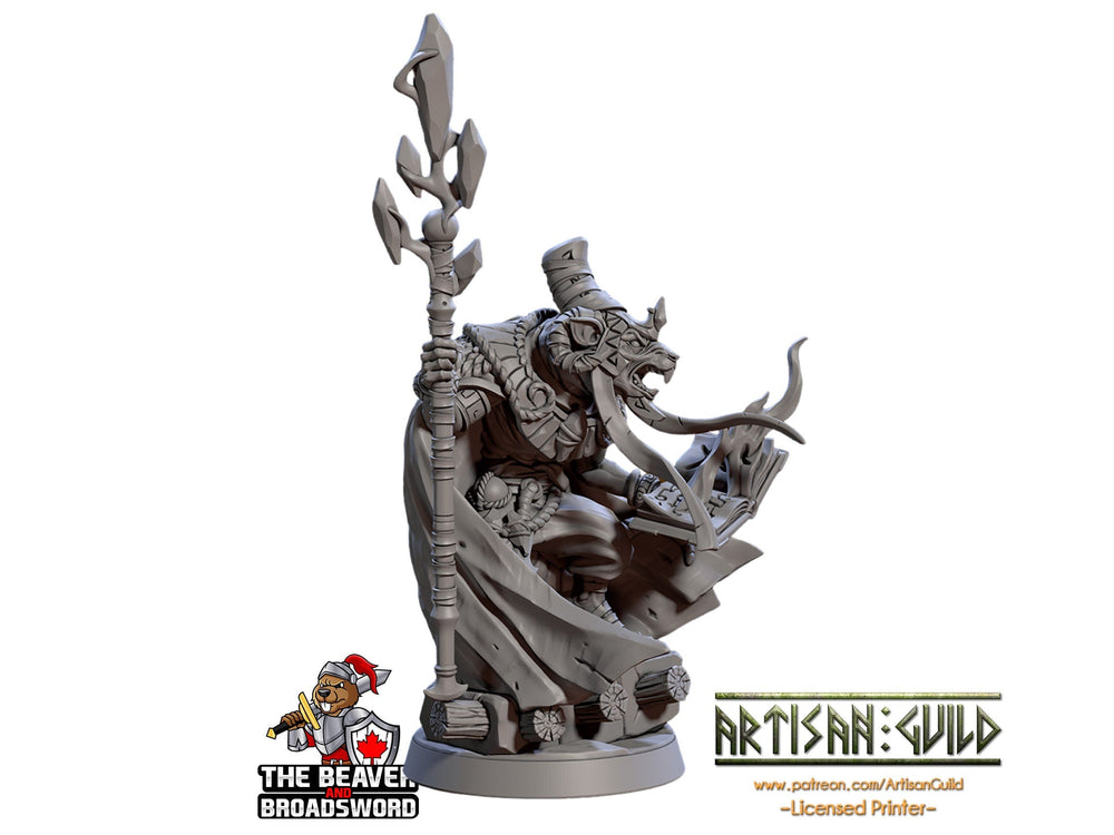 Shardaket the Cruel Harvester  28/32mm mini - Artisan Guild | Animal | Rat | Mouse | Wizard | Ratfolk | Sorcerer | Pathfinder | Wargaming