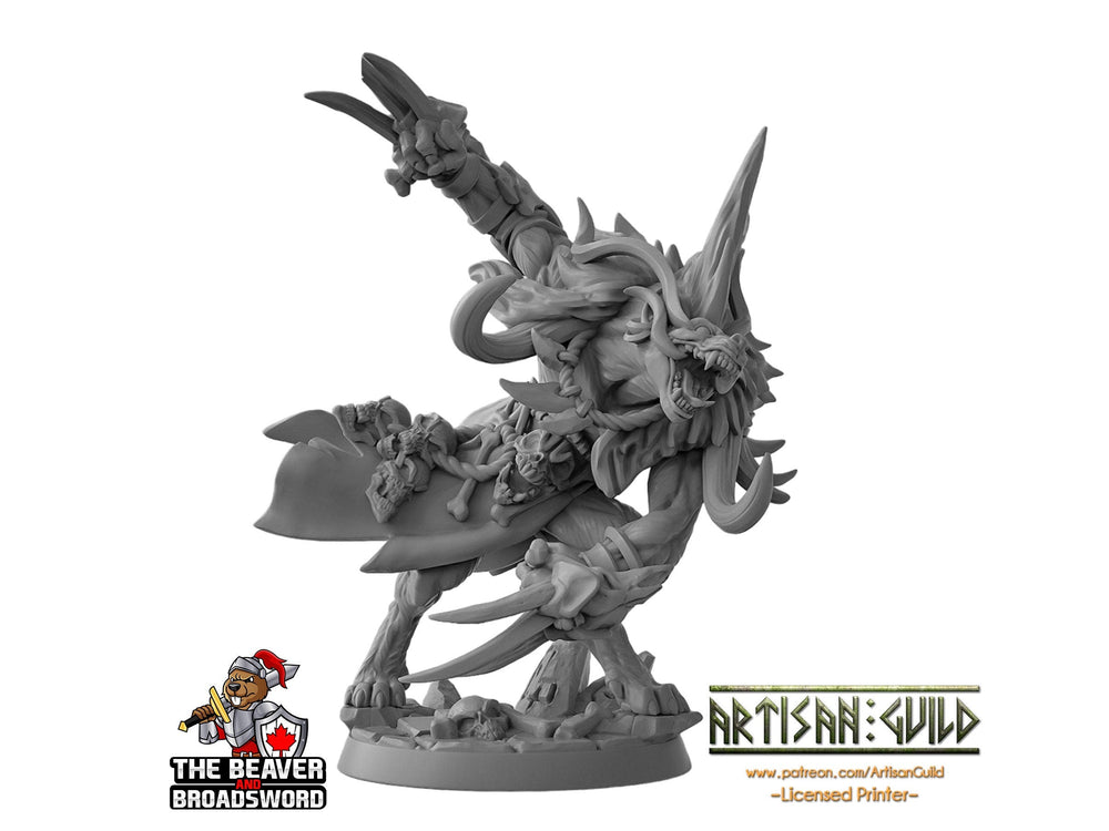 Shargat Skulldancer  28/32mm dnd mini - Artisan Guild | Monster | Male | Gnoll | Fighter | Rogue | Fantasy, Pathfinder, Wargaming, Barbarian