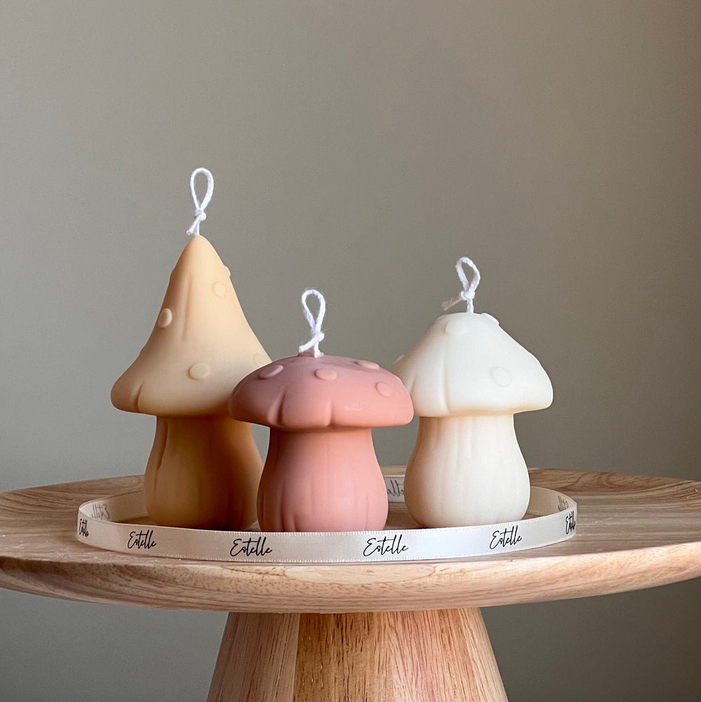 Mushroom Candle Set | Soy Wax Home Decor