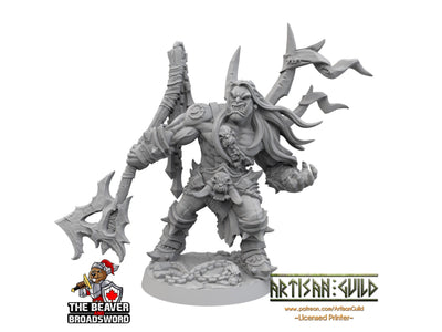 Chef de guerre orc barbare pour D&D - Artisan Guild | Barbare | Guerrier | Combattant | Gobelinoïde, Pathfinder, JdR, Monstre de jeu de guerre