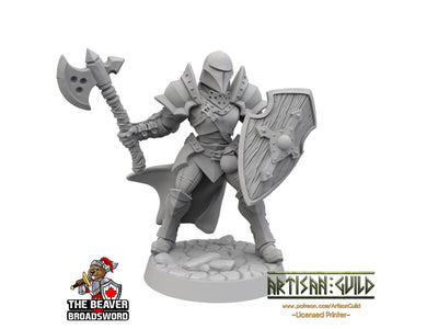 Figurine Humaine Féminine Hache d'Armes - Artisan Guild | Barbare | Chevalier | Prêtre | Paladin, Pathfinder, TTRPG, Jeux de Guerre, Guerrière